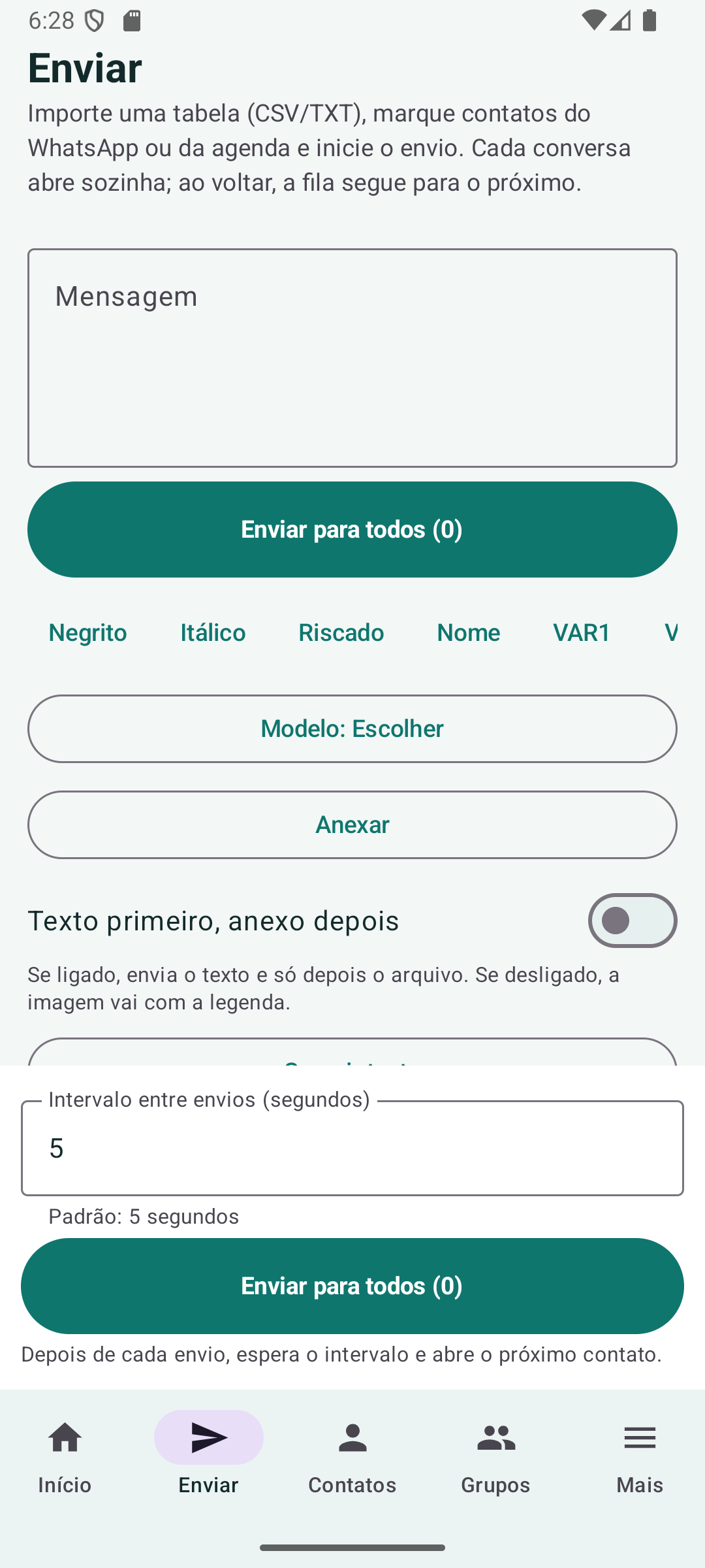 Top Active Whats Android — enviar