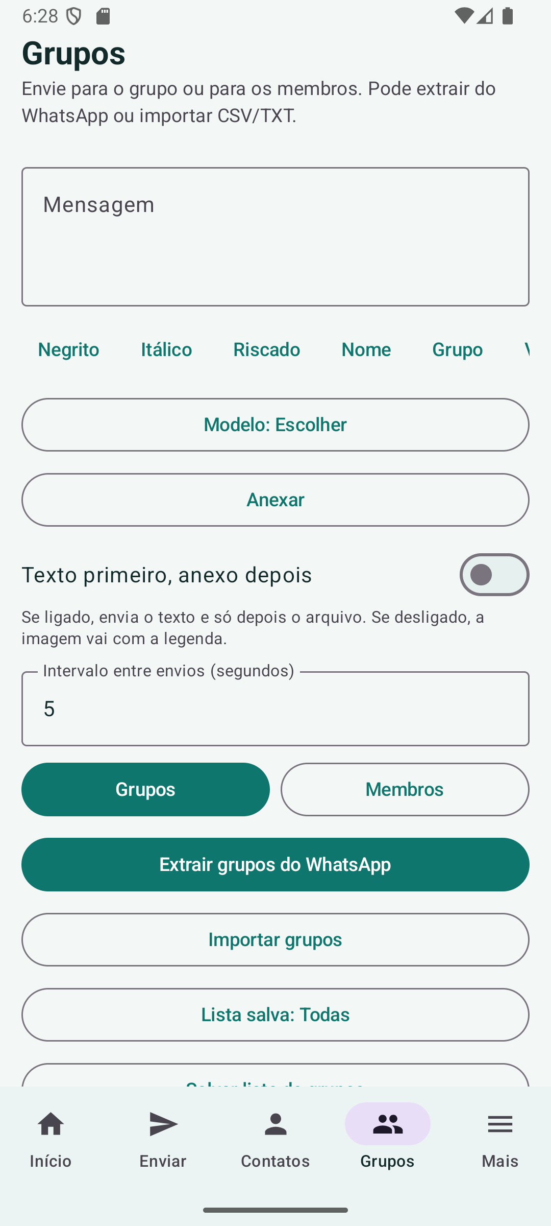 Top Active Whats Android — grupos