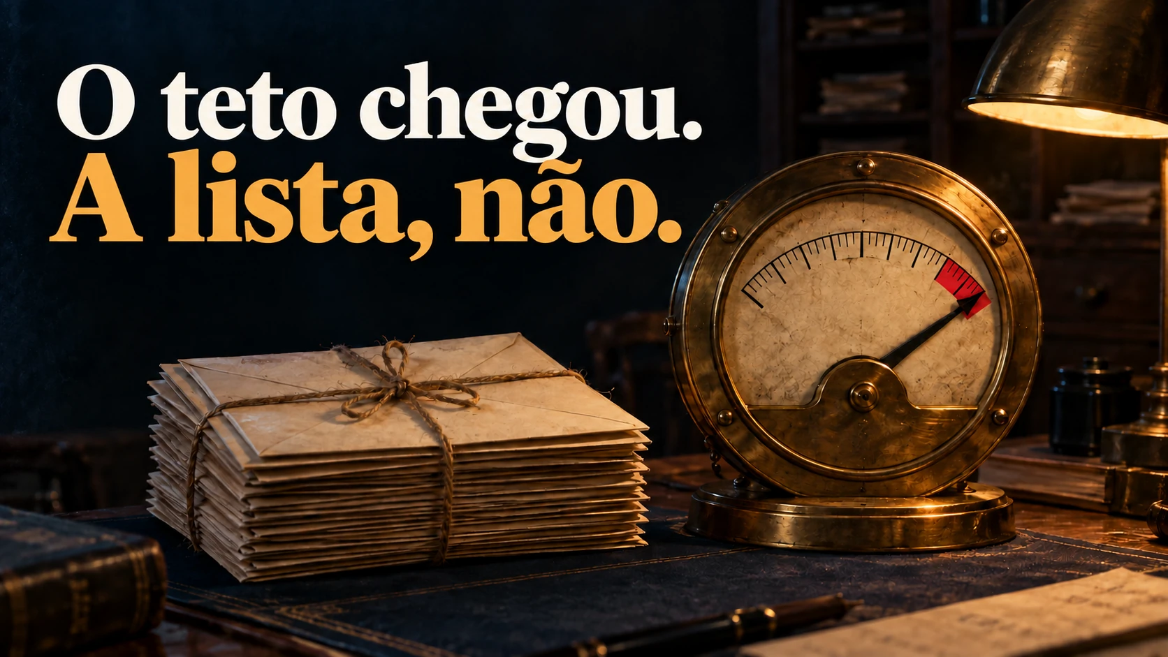 O teto chegou. A lista, não.