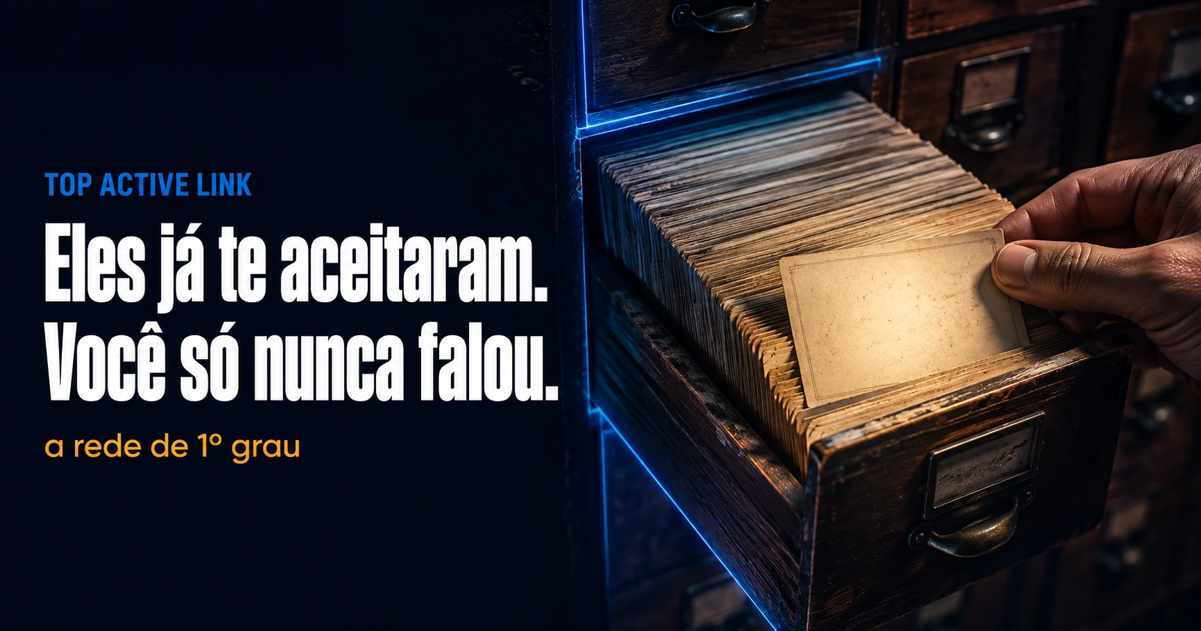 Capa de compartilhamento: Eles já te aceitaram. Você só nunca falou.