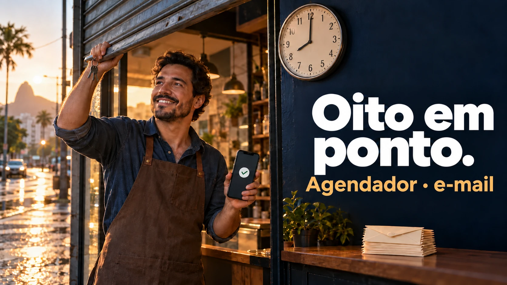 Oito em ponto.