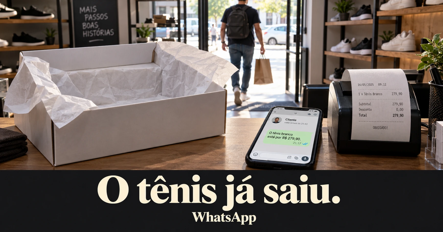 O tênis já saiu. — Top Active Whats