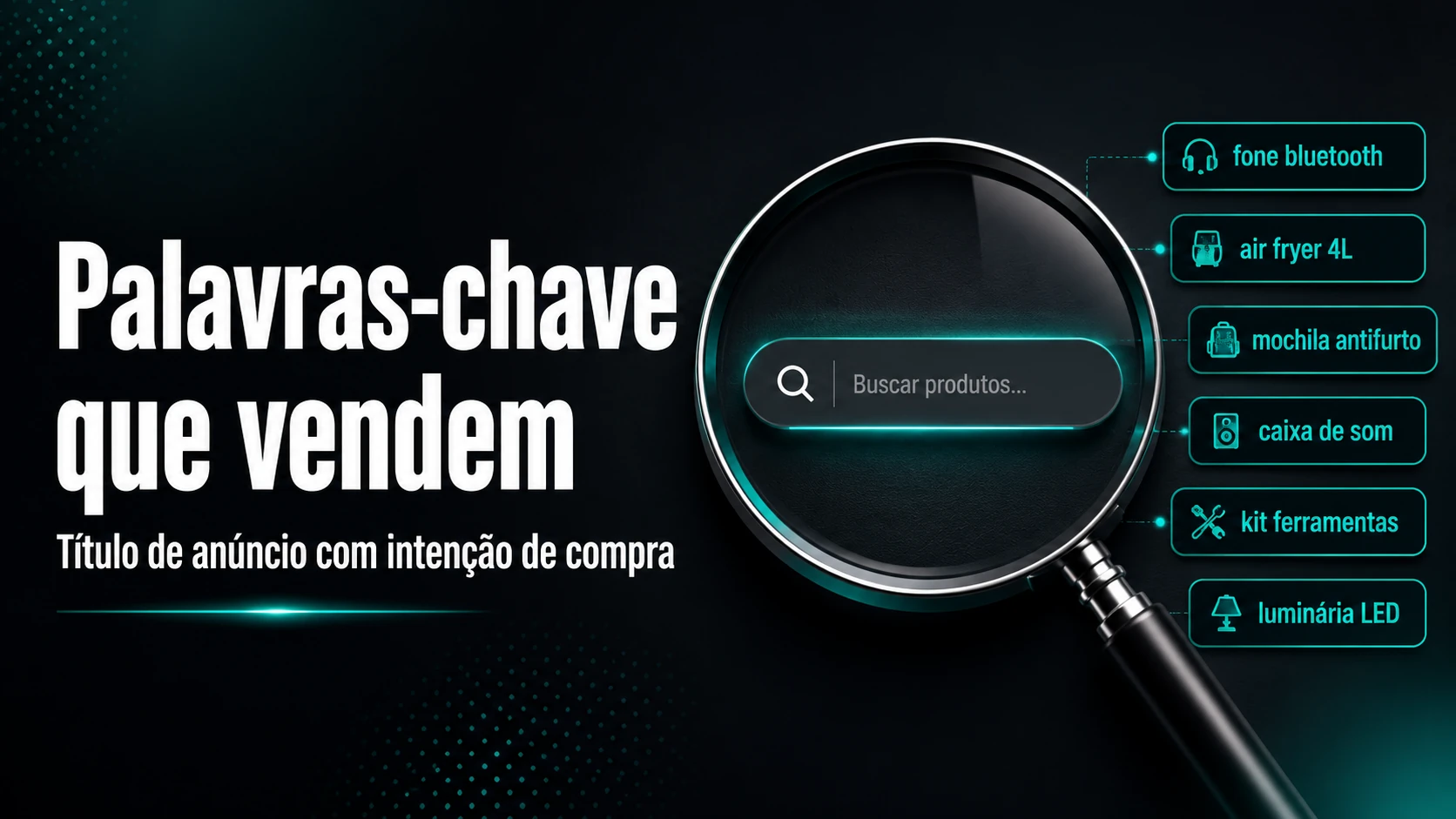 Palavras-chave que vendem — títulos de anúncio no marketplace