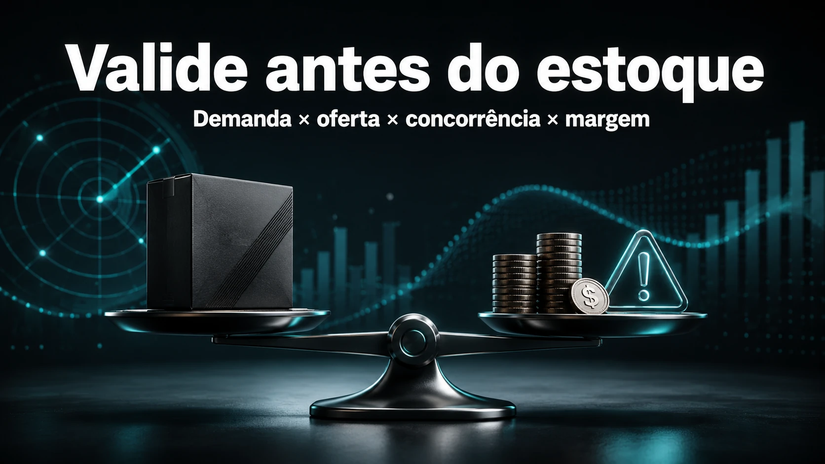 Validar produto no marketplace antes do estoque — pesquisa de mercado Top Metrics
