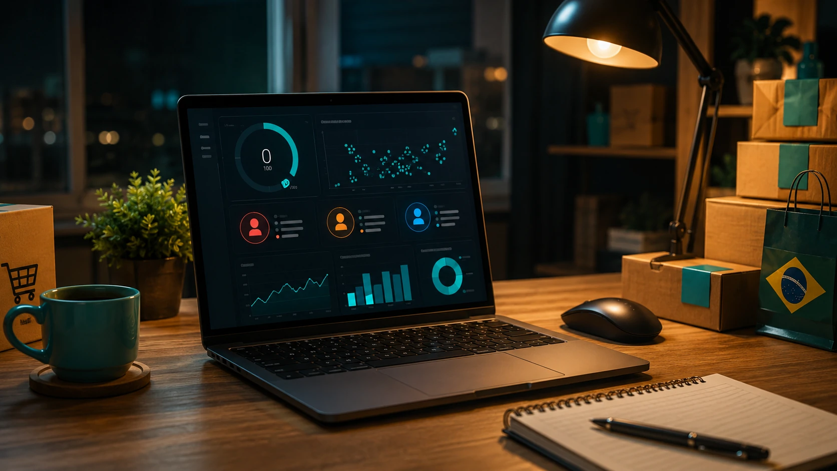Momento de decisão com scores e intenção de compra — workspace de pesquisa de mercado